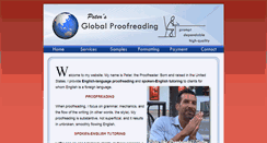 Desktop Screenshot of pgproofreading.com