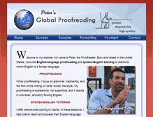 Tablet Screenshot of pgproofreading.com
